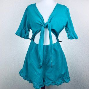 NWOT ASOS Tie Romper Size 18